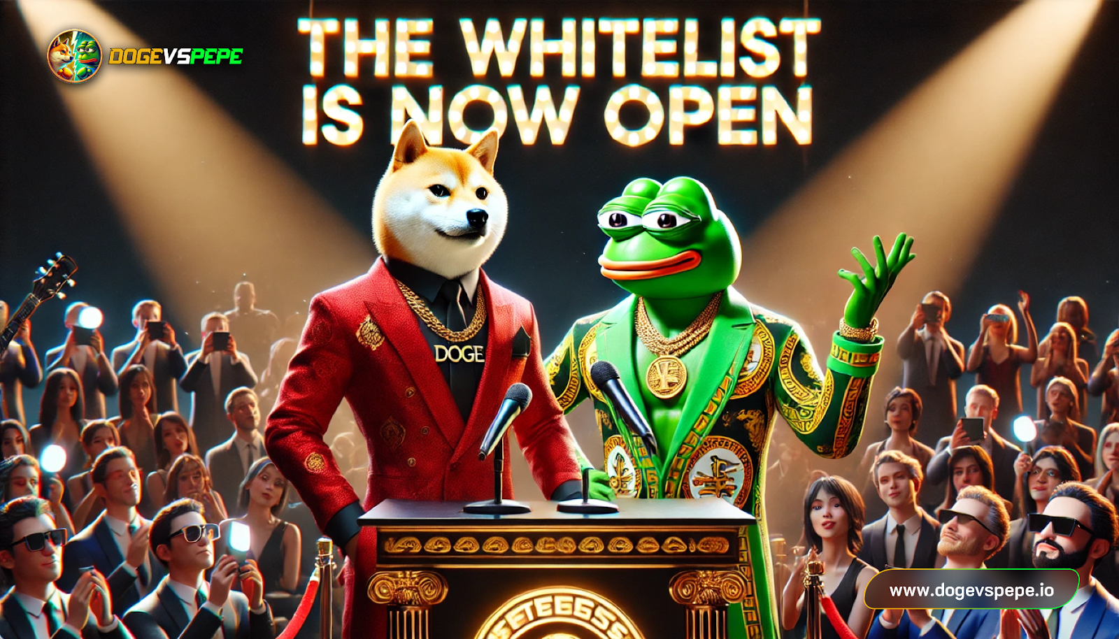 Brand New Meme Coin DogeVsPepe Is Launching Soon! Which Side Will You Pick? Whitelist Now Open!